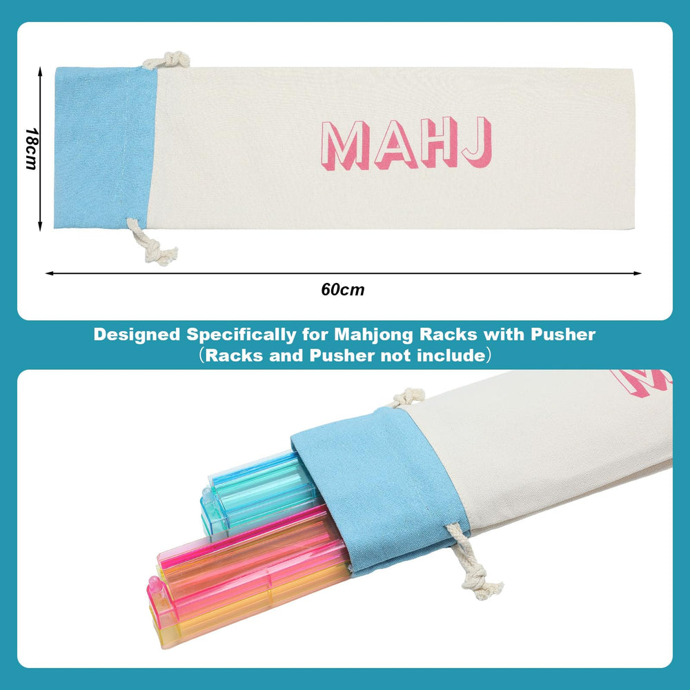 Sunnymove blue mahjong bag set ideal for parties and travel storage.