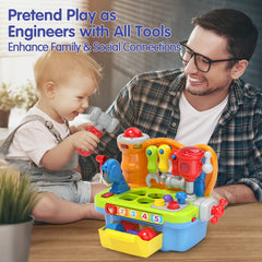 SunnyPal pretend engineer play promotes imaginative role play with family.