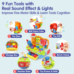 SunnyPal shape sorter with colorful blocks aids color and shape recognition.