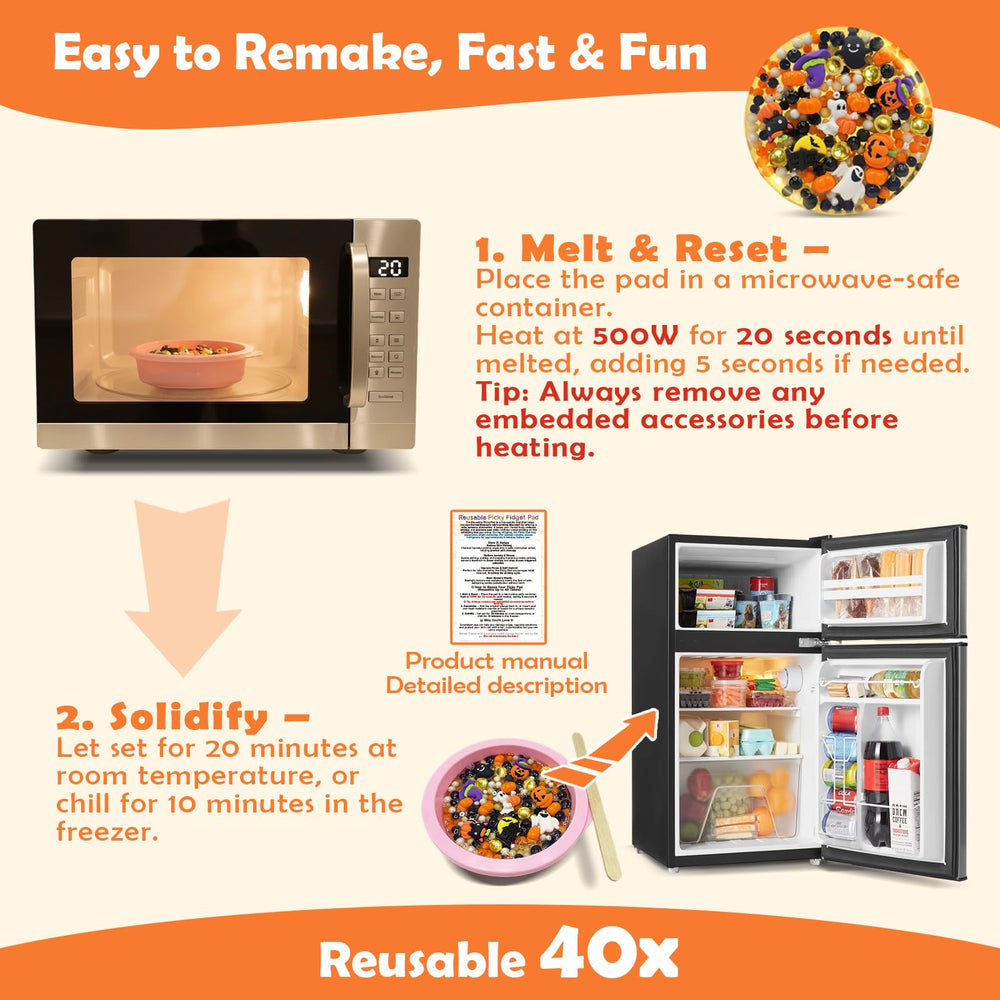 Sunolkie pumpkin-themed pad for festive, kid-friendly stress relief