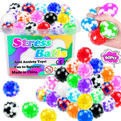 Sunpround colorfully striped squishy balls deliver stress relief and playful distraction