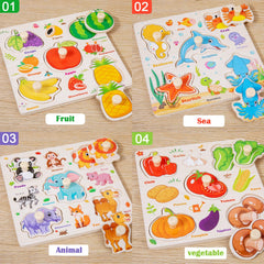 SUNPROUND peg puzzle daily life set helps toddlers learn sequencing and practical skills.