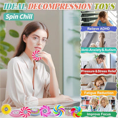 SUNPROUND vibrant mini spinners—sensory play and focus aid for students.