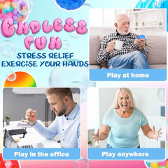 SUNPROUND stress balls multicolor set highlighting sensory variety for engagement.