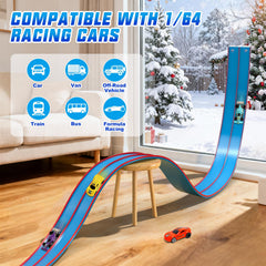 Sunrad two pull-back cars engage quick laps across twists and loops.