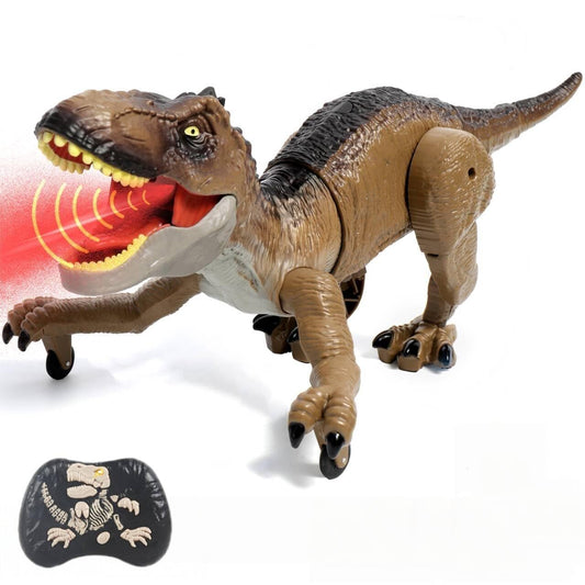 Sunrad RC Dino in walk mode for lifelike, interactive play.