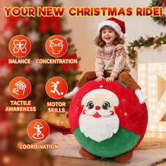 Sunrad soft plush fabric on the Santa ball for gentle touch