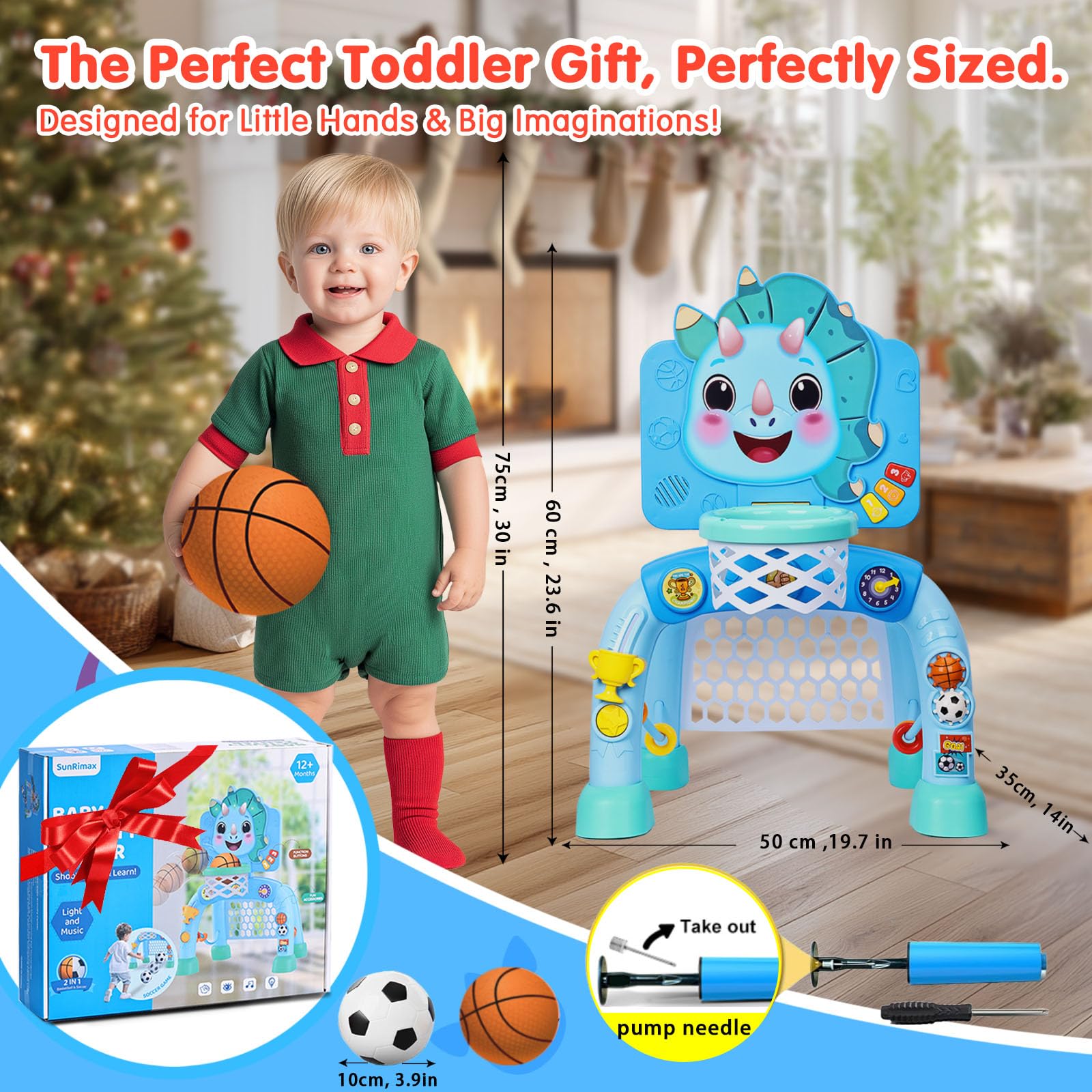 SunRiMax light-up hoop delivers 30+ sounds for interactive fun