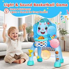 SunRiMax 2-in-1 play set shows labeled parts for quick, easy assembly