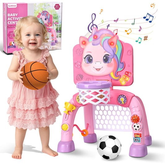SunRiMax Toddler Basketball Hoop—indoor setup for quick, active play.