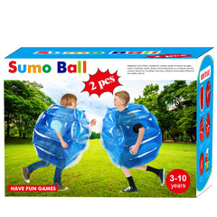 Sunshine-Mall 2-pack inflatable sumo balls in backyard for active family fun.