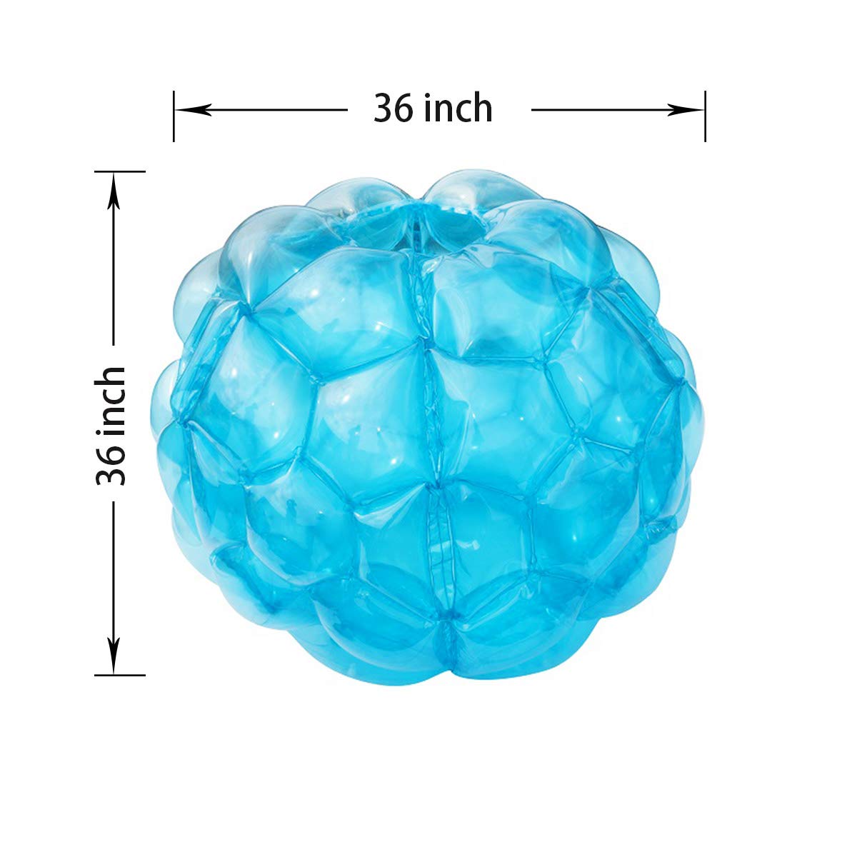 Sunshinemall bumper balls 36in blue side view ideal for active games