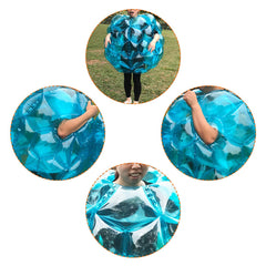 Sunshinemall outdoor play setup on grass with bumper balls