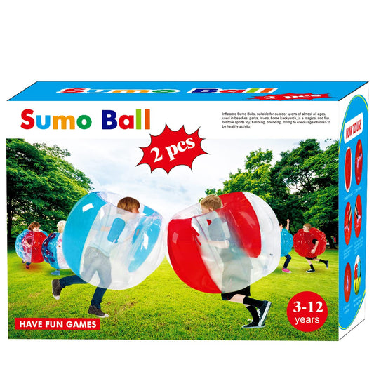 Sunshinemall Sumo Balls red-blue 3ft front view for outdoor active play