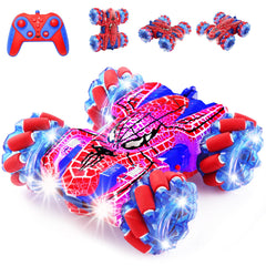 SUPAUSUP Spider RC Car with whole-body lights for dramatic night play.