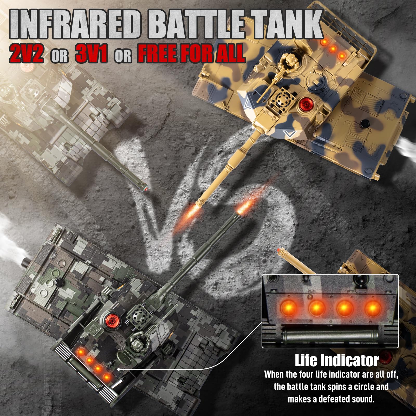 Dual-tank set enables team battles for Supdex 1/24