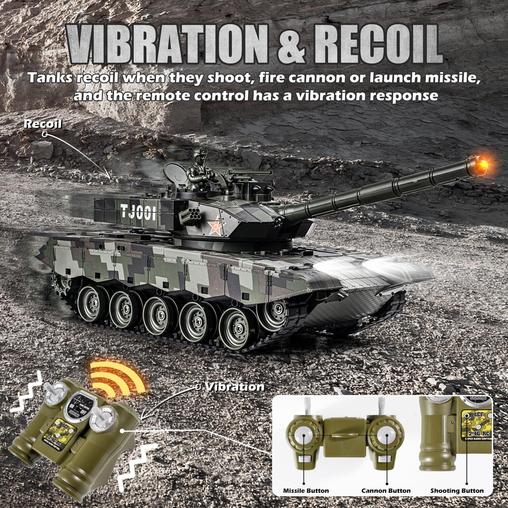 Supdex 1/24 turret rotation and adjustable barrel
