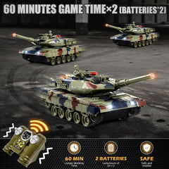 Supdex 1/24 RC Tank with rechargeable battery pack for extended sessions