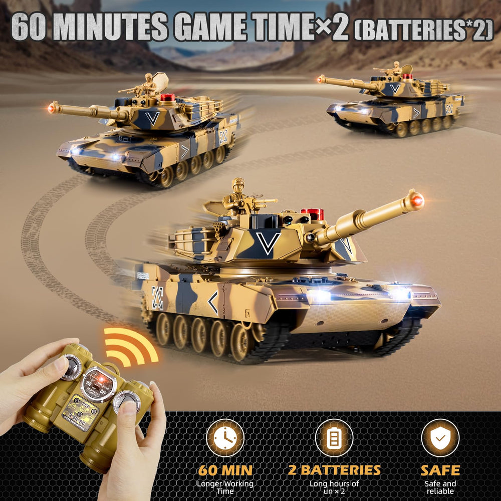Supdex 1/24 RC Tank battery pack supports longer sessions with rechargeable power.