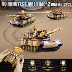 Supdex 1/24 RC Tank battery pack supports longer sessions with rechargeable power.