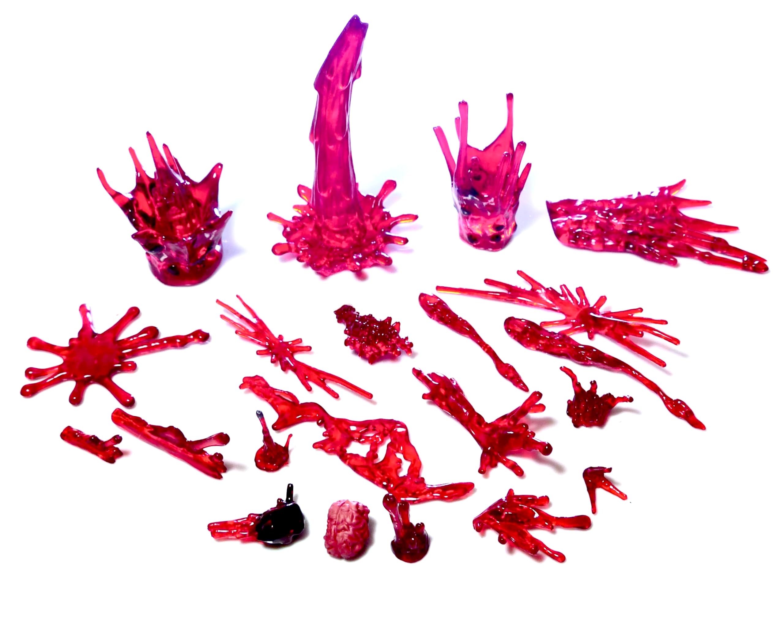 Super Action Stuff bloody heart effect for dramatic figure storytelling.