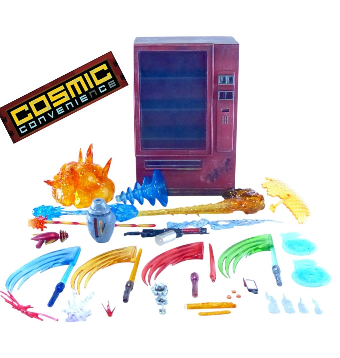 Super Action Stuff Cosmic Convenience vending machine for 1/12 figures, ideal for display and photography.