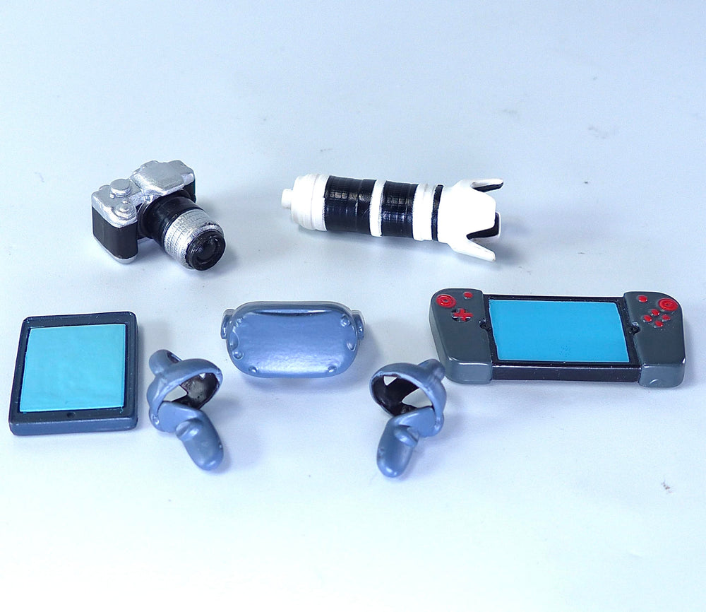 Super Action Stuff tablet computer pairs with figures for storytelling scenes