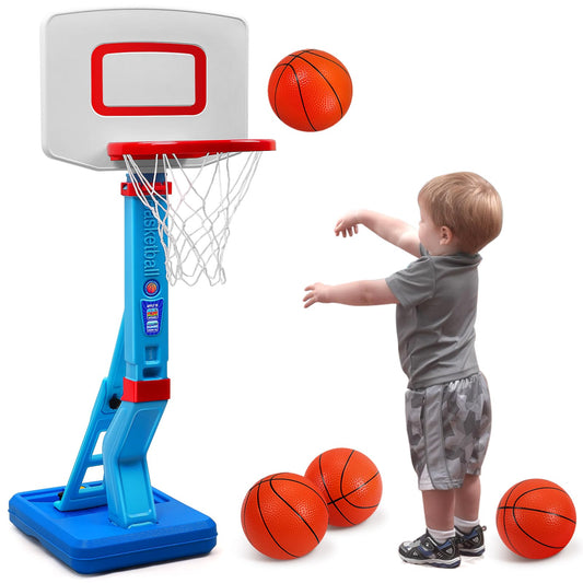 SUPER JOY toddler hoop with stable base for safe indoor play