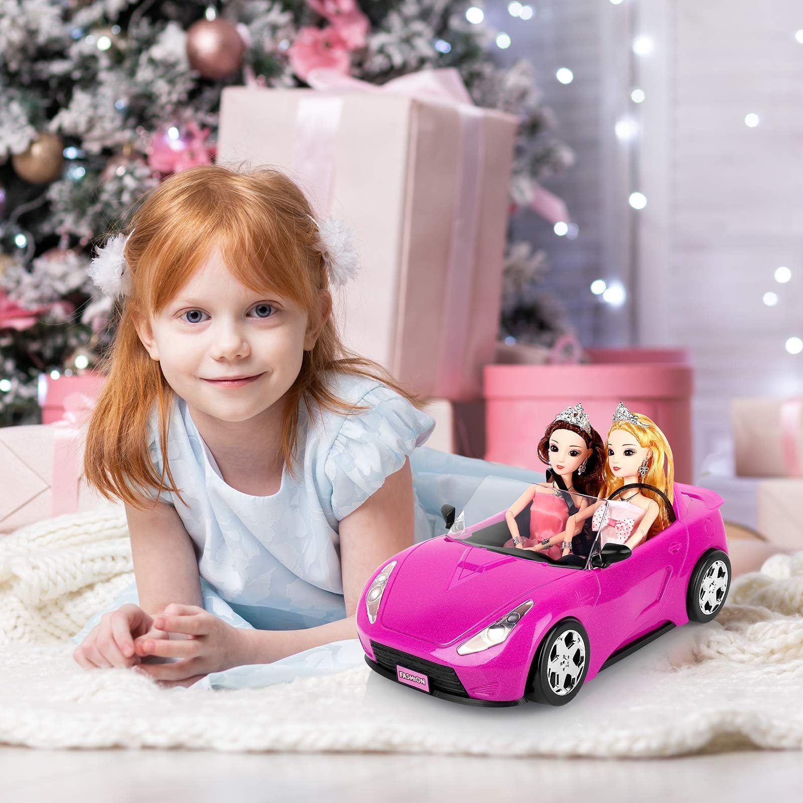 SUPER JOY two-seater interior fits 12-inch dolls comfortably
