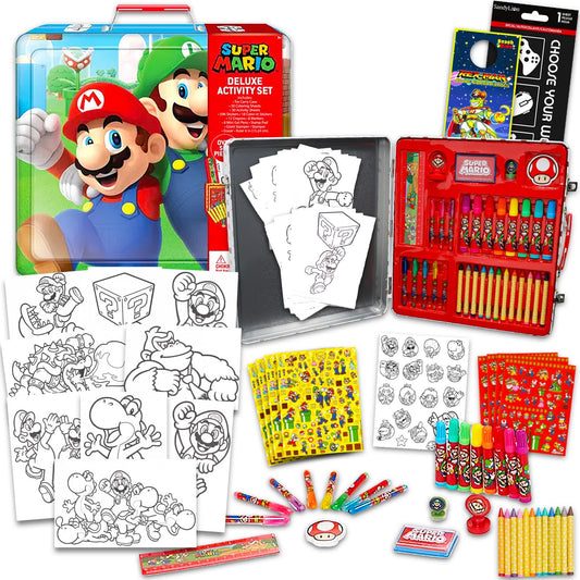 Super Mario coloring pages pack for kids' creative play at home.