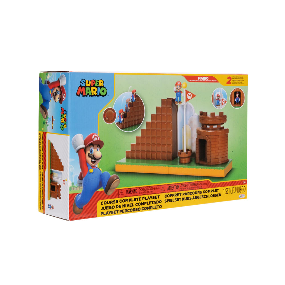 Super Mario Course Complete Playset 2.5-inch Mario figure—great for compact display and play