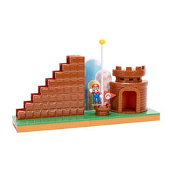 Super Mario Course Complete Playset castle—bright centerpiece for collectible display and storytelling