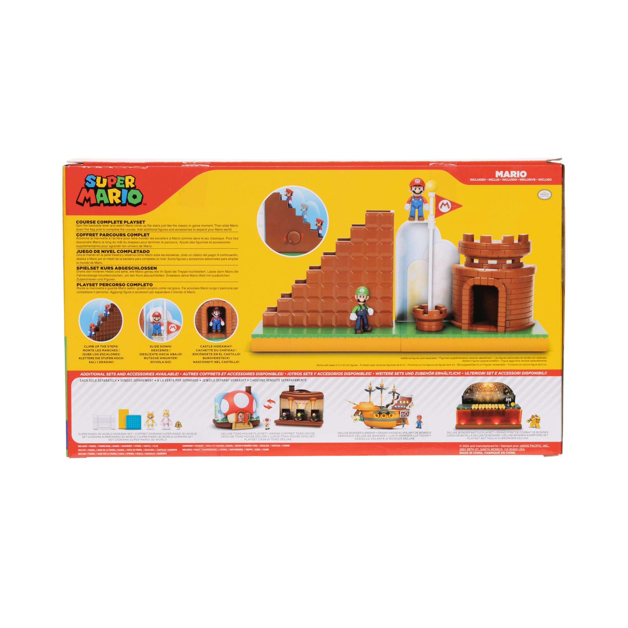 Super Mario Course Complete Playset interactive play features—engage hands-on exploration and storytelling moments