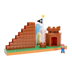 Super Mario Course Complete Playset tabletop size—fits easily on desks and shelves