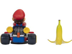 Banana peel accessory for playful racing challenges in Mario playset