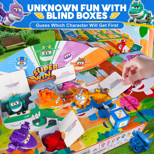 Super Wings 2-inch figures featuring Jett and Dizzy for action-packed playtime.