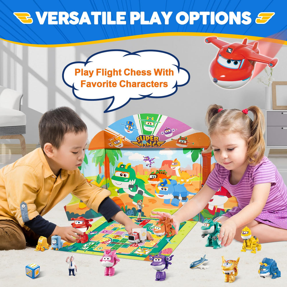 Super Wings Tino, Brachy, Trico mini figures deliver creative storytelling on the go.