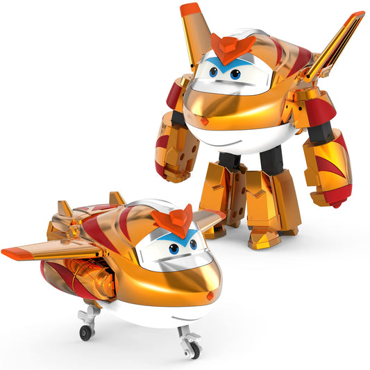 Super Wings Golden Boy plane ready for imaginative rescue adventures.