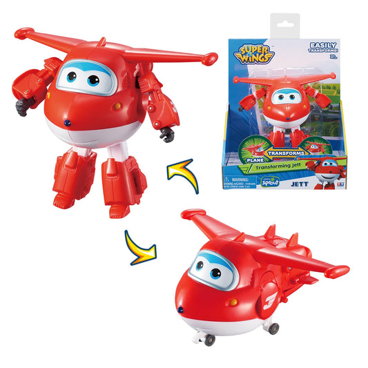 Super Wings Jett transformable plane for hands-on play and imagination