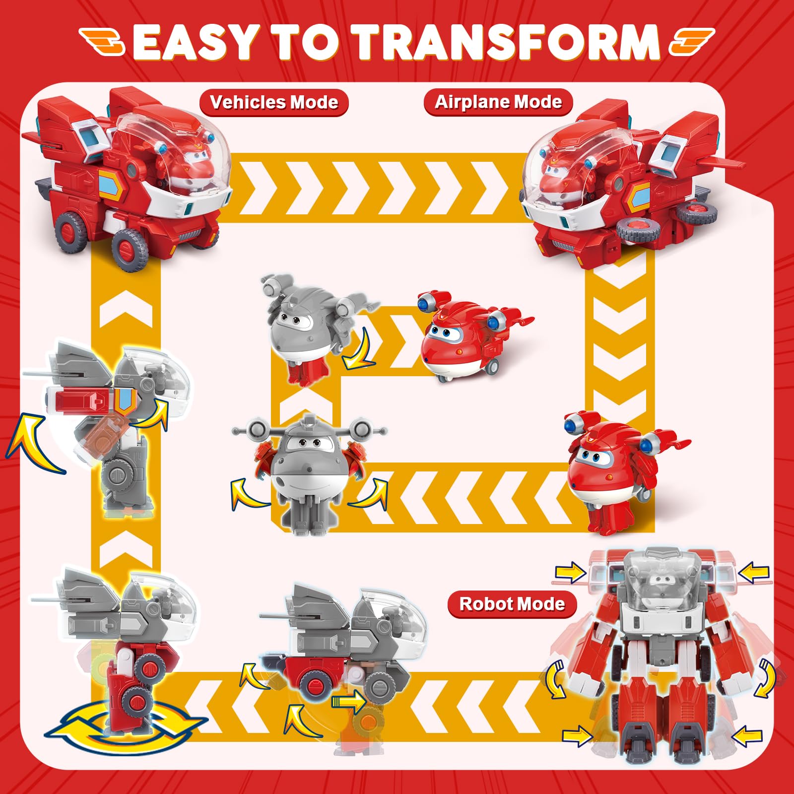 Super Wings Jett's 7-inch robot suit invites immersive adventures and storytelling.