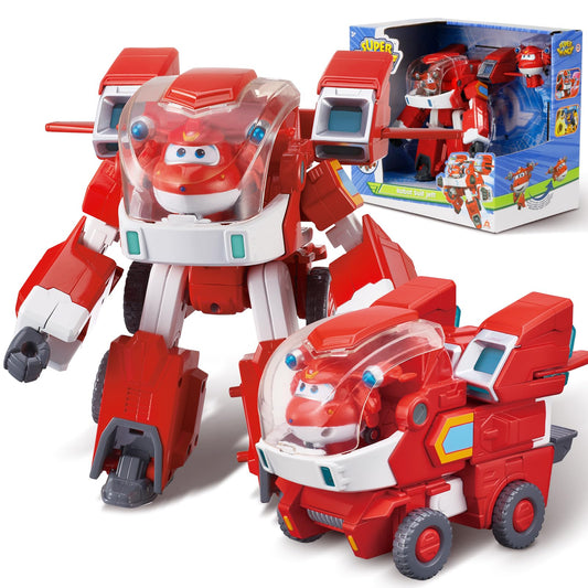 Super Wings Jett's Super Mecha Robot ready for imaginative play and storytelling.