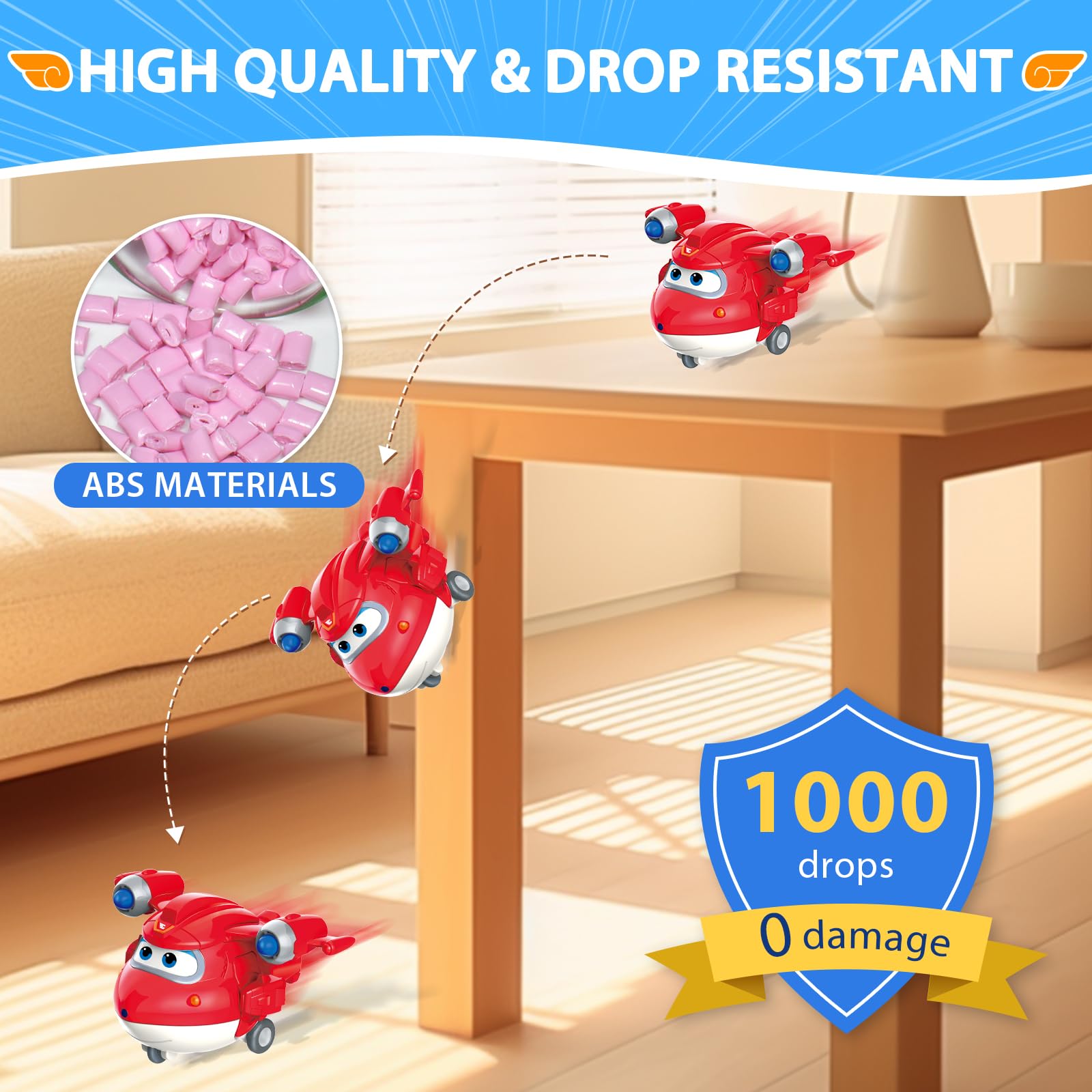 Super Wings Astra ready-to-transform hero for quick problem-solving play.