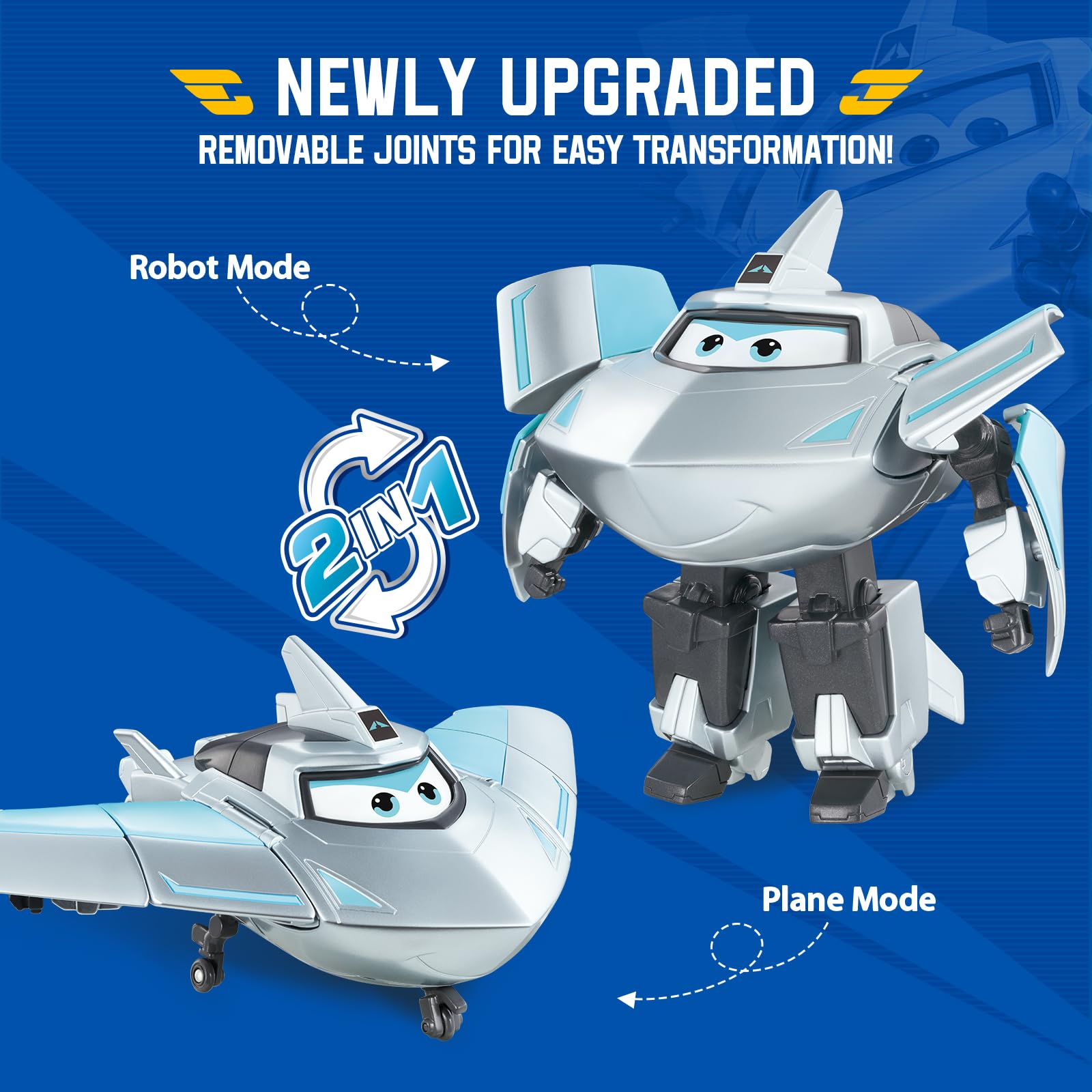 Super Wings Transforming Traver robot form encourages problem solving during play