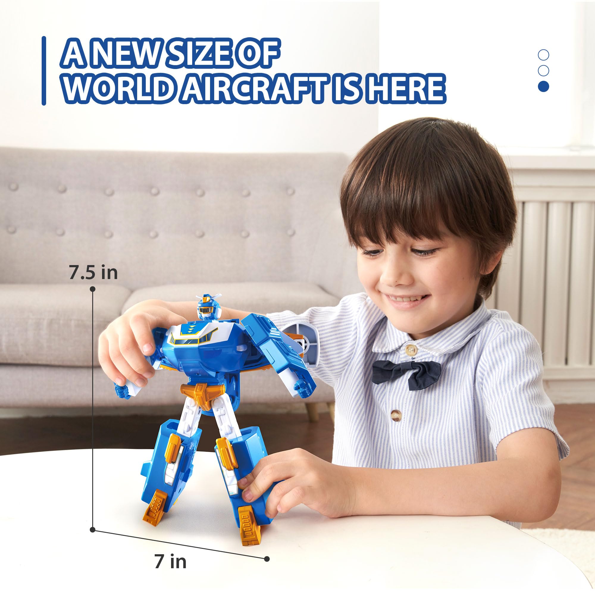 Super Wings World Robot action with movable arms supports dynamic pretend battles