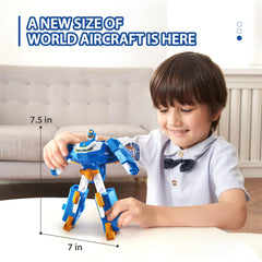 Super Wings World Robot action with movable arms supports dynamic pretend battles