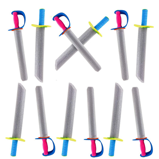 Super Z Outlet 16-inch foam prince sword for safe pretend play with blue-yellow handles