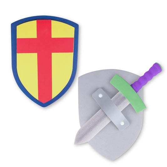 Super Z Outlet foam shield with blue trim for knight role-play