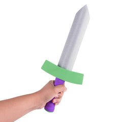 Grooved sword grip improves comfort in active play