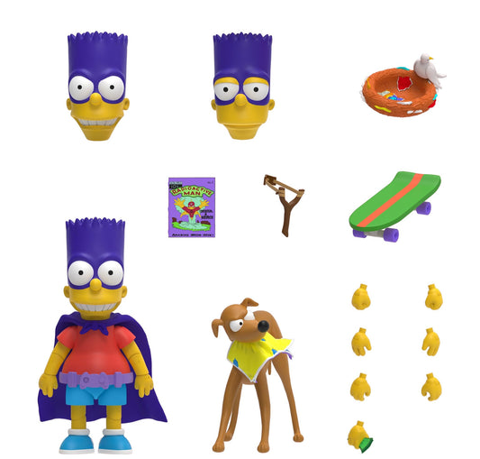 Super7 Bartman figure front view showing articulation for dynamic display.