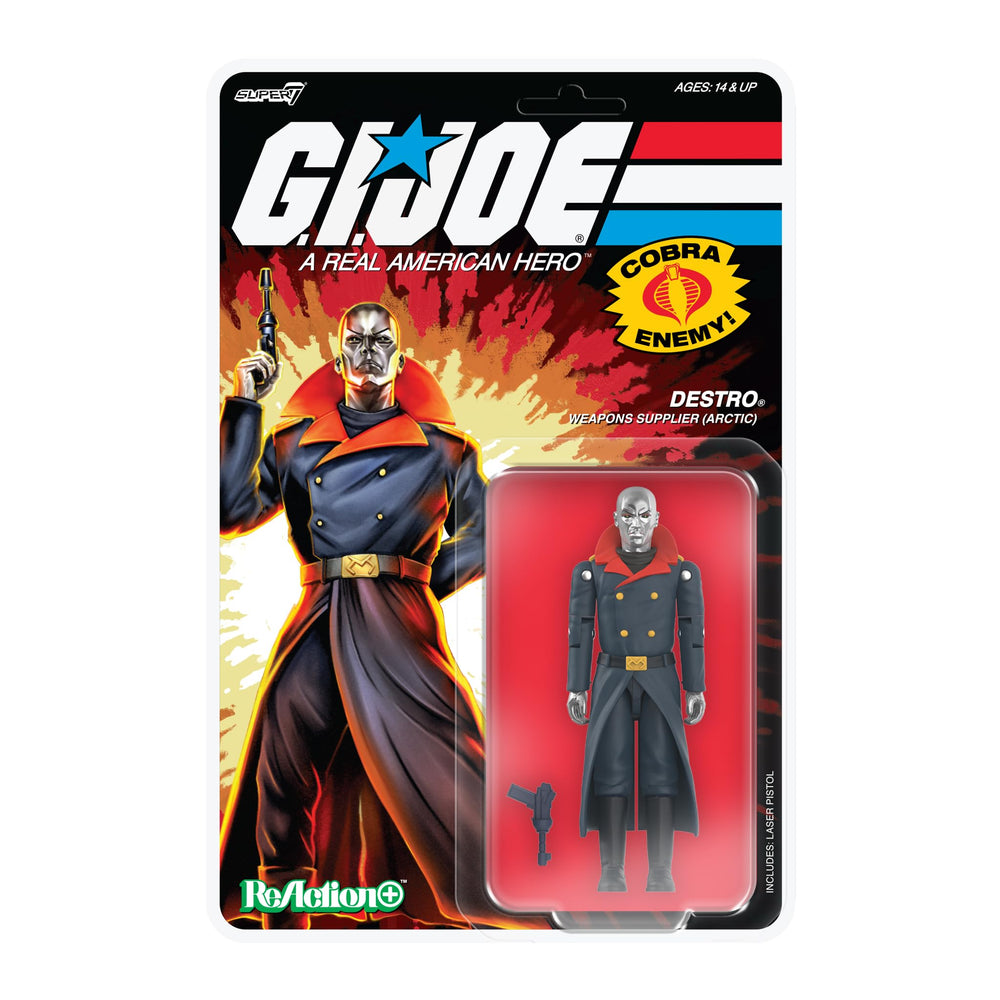 Super7 Destro Arctic figure ready for display with retro 4-inch scale.